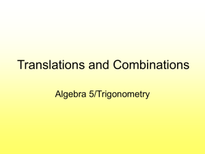 Translations and Combinations - cguhs-algebra5