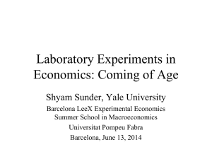 Laboratory Experiments in Economics