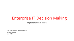 Enterprise IT Decision Making