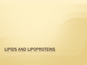 4 lipids and lipoproteins - Lectures For UG-5