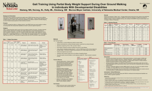 Gait Training Using Partial Body Weight Support During Over