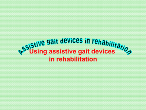 Types of assistive gait devices