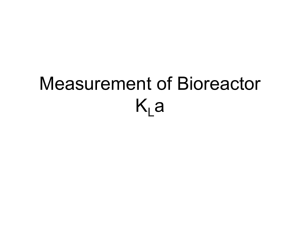 Measurement of Bioreactor KLa
