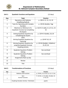 MCR3U Course Outline