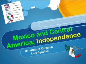 Mexico and Central America Independence