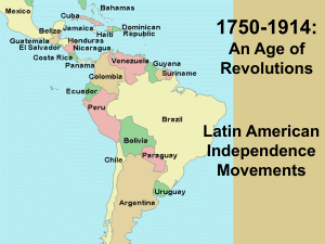 1750-1914: An Age of Revolutions