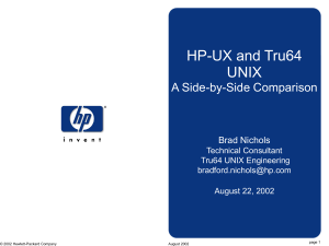 HP-UX - Tru64 Unix