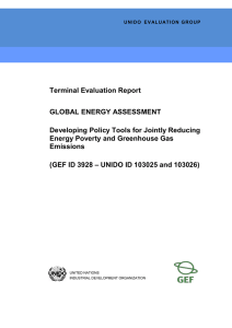 Project assessment - Global Environment Facility