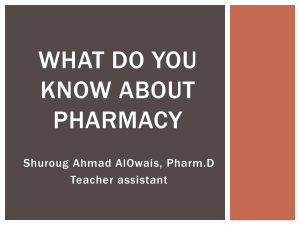WHAT DO YOU KNOW ABOUT PHARMACY