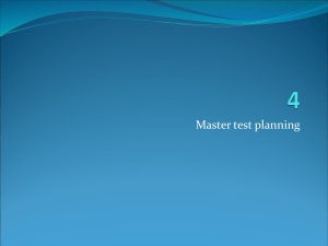 ch4 Master test planning