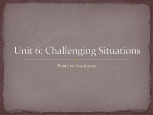 Unit 6: Challenging Situations