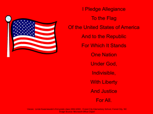 PowerPoint Pledge of Allegiance - Teaching with Primary Sources at
