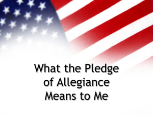 I Pledge My Allegiance PowerPoint