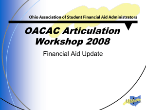 Federal Financial Aid Information and Updates