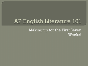 AP English Literature 101