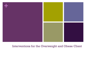 Interventions for Obese Clients