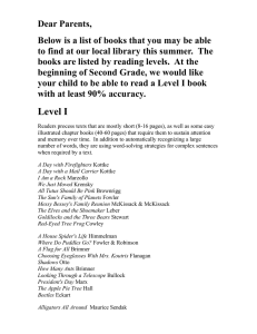2nd Grade Reading List