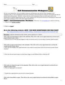 Cell Communication Webquest