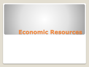 Economic Resources