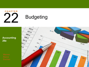 Budgets - Cengage Learning