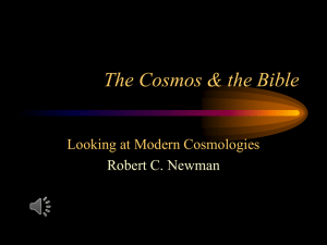 The Cosmos & the Bible