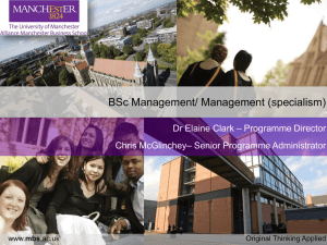 BSc Management / BSc Management