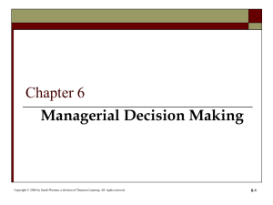 Chp06 Decision Making