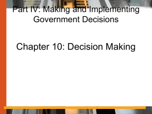 Chap 10 Decision Making by Kettl