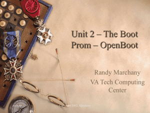 Unit 2 – The Boot Prom – OpenBoot