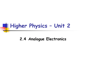 Higher Physics – Unit 2