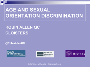 Robin Allen QC - Equality and Human Rights Commission