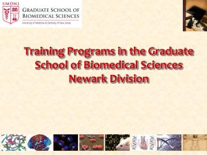 GSBSNewarkInfoppt2008 - New Jersey Medical School