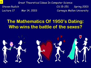 The Mathematics of Dating