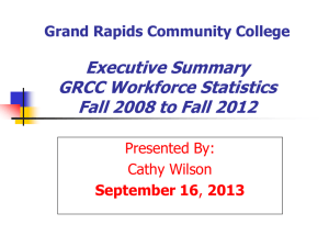 GRCC Workforce Statistics - Grand Rapids Community College