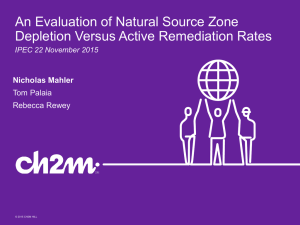 An Evaluation of Natural Source Zone Depletion Versus