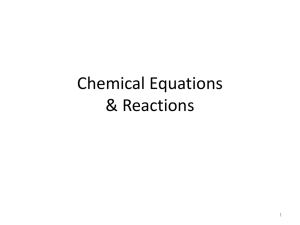 8 Chemical Equations & Reactions