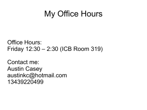 My Office Hours