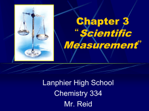Chapter 3 Scientific Measurement