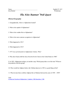 Kite Runner WebQuest
