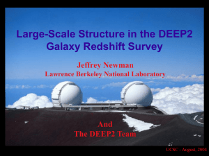 First DEIMOS Science Results: The DEEP2 Redshift Survey
