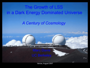 ppt - A century of cosmology