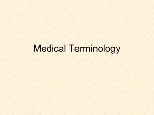 Building Medical Terminology