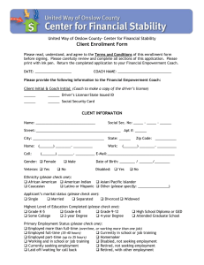 Client Enrollment Form - United Way of Onslow County