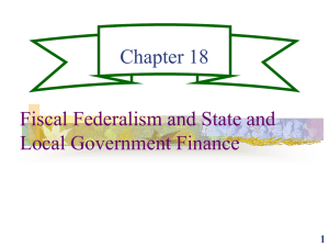 Figure 18.1 Political Equilibrium: A Matching Grant Versus a