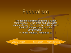 Federalism - Bama.ua.edu