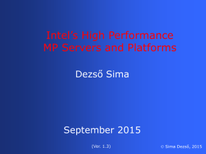 Intel's high performance MP platforms