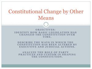 Constitutional Change by Other Means