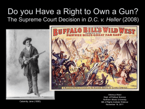 Do you Have a Right to Own a Gun?