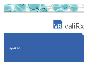 ValiRx Plc April 2011
