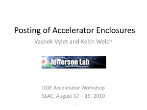 Vylet - Posting of Accelerator Enclosures